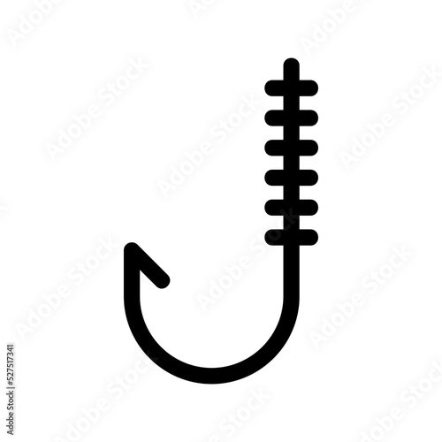 fishing hook icon or logo isolated sign symbol vector illustration - high quality black style vector icons
