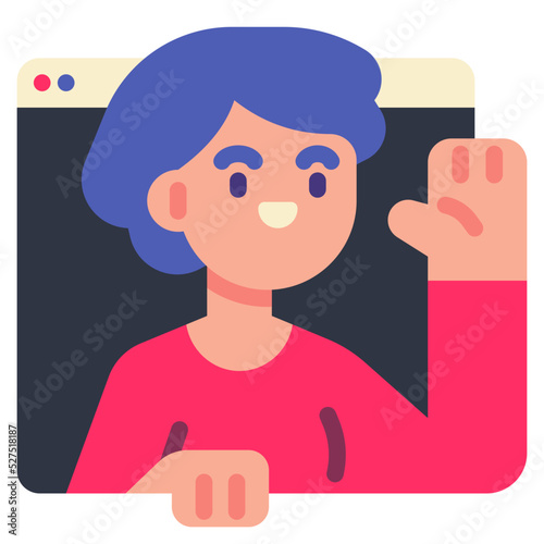 assistant flat icon
