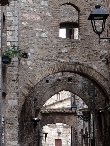 Dettaglio di antico borgo medievale italiano
