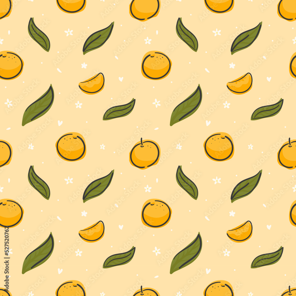 oranges and leaves seamless pattern Gift Wrap background wallpaper oranges and leaves seamless pattern Gift Wrap background wallpaper
