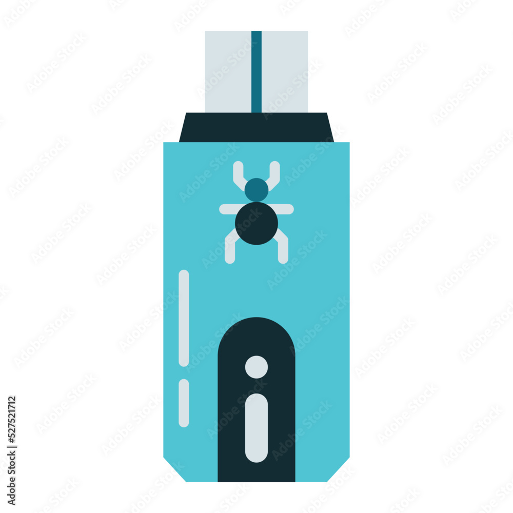 Obraz premium flash drive infected with computer virus