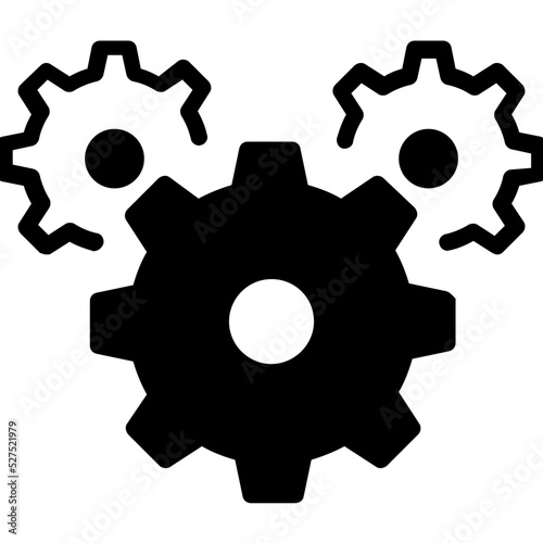 Nature symbol icon in glyph style