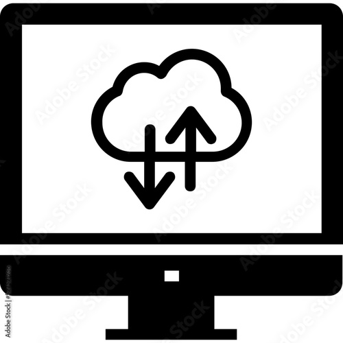 Light rays icon in filled style