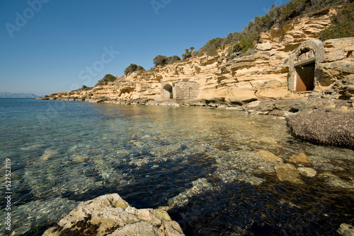 Enbarcaderos erosionados,Ca los Camps. Arta.Mallorca. Spain