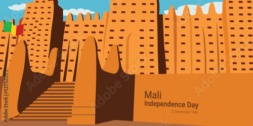 The official flag of Mali Bissau to celebrate independence day