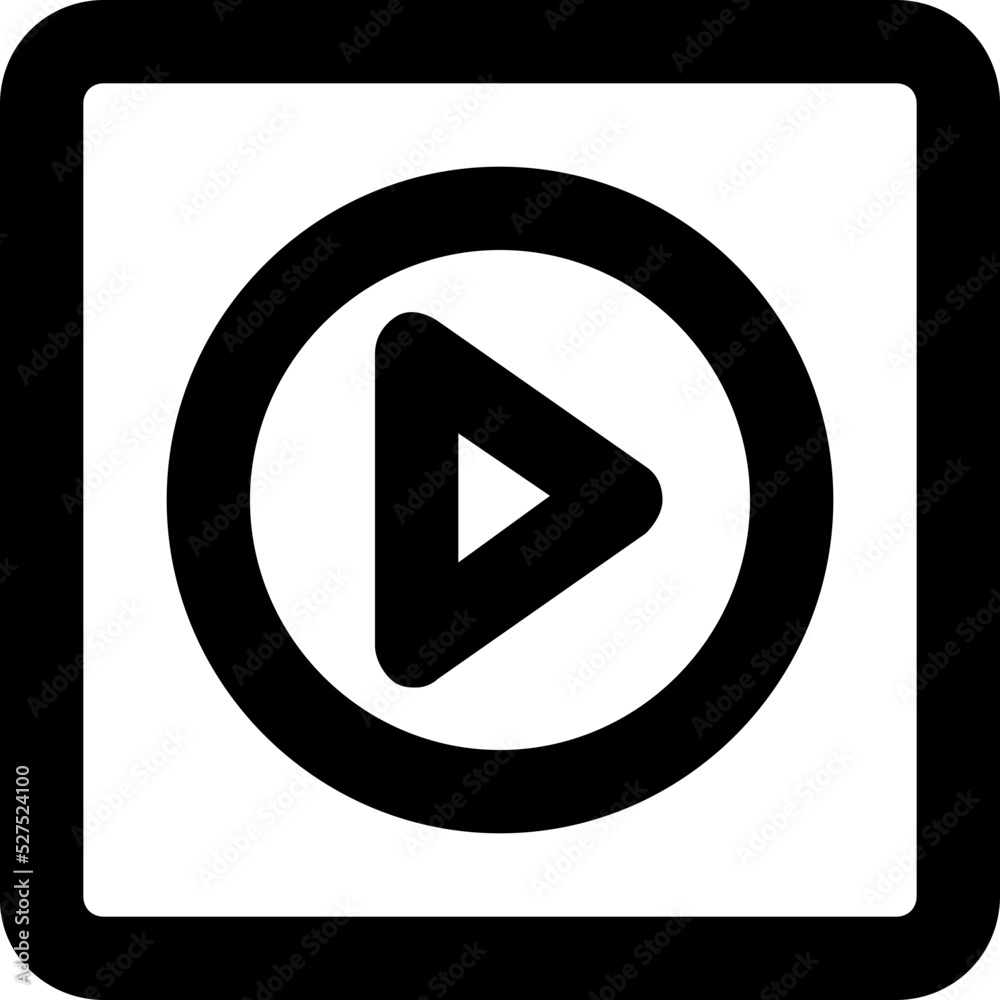 Media Player Vector Icon Media Player Vector Icon