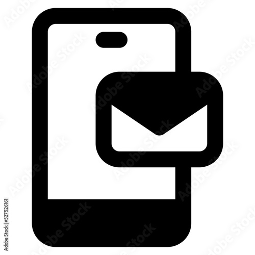 smartphone glyph icon