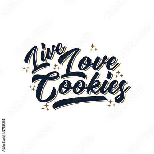 Simple Decorative Typography Quote with Cookie Theme