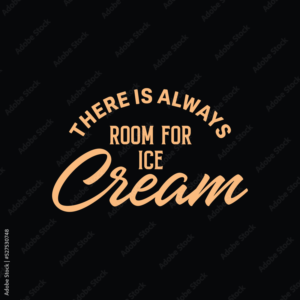 Retro Typography in Ice Cream Themes 