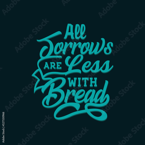 Simple Blue Lettering Art in Retro Style