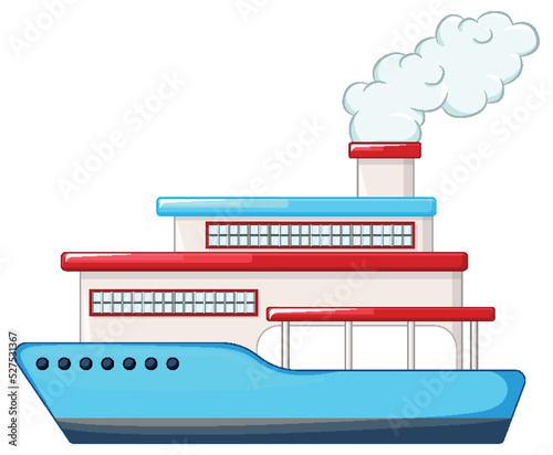 Big ship in blue color