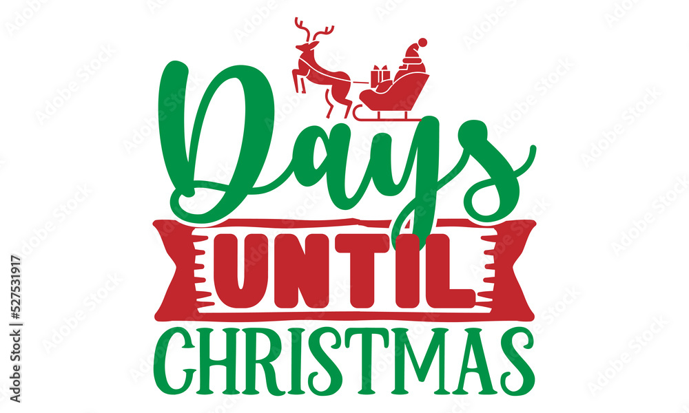 Fototapeta premium Christmas Quotes SVG Designs Template