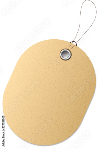 blank price tag isolated 