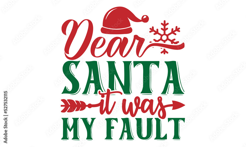 Fototapeta premium Christmas Quotes SVG Designs Template