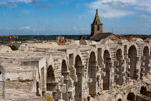 View of the roman arena of Arles, France photo