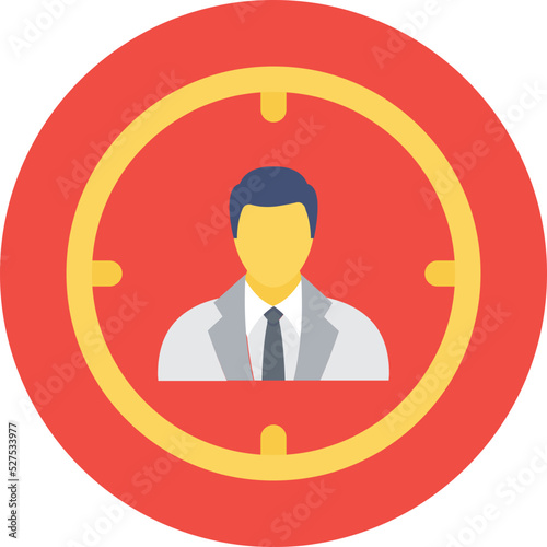 User Target Vector Icon