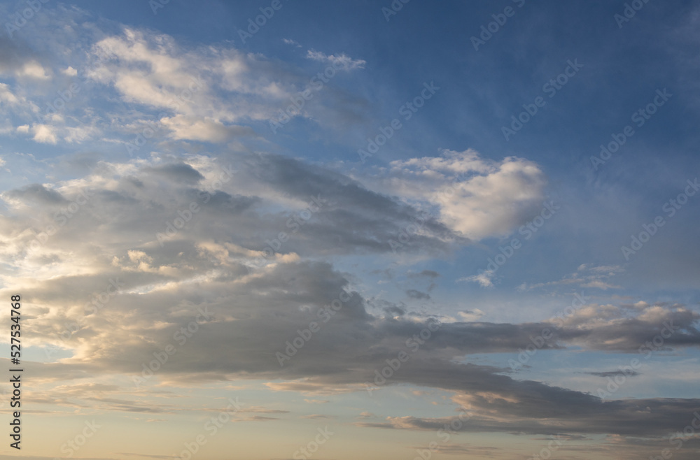 Amazing skies, background for graphic creative use, tool for graphic designers, blue and cloudy sky, podkarpackie county, Poland