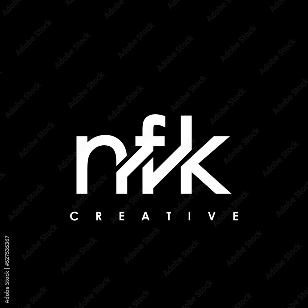 NFK Letter Initial Logo Design Template Vector Illustration