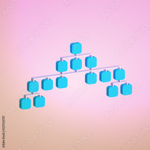 XML Website Sitemap isometric vector design icon