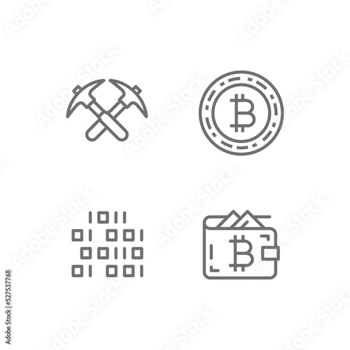 Crypto set of 4 miscellaneous icon pack