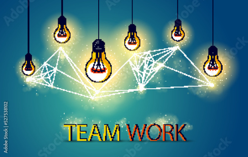 Creative team concept, grou...