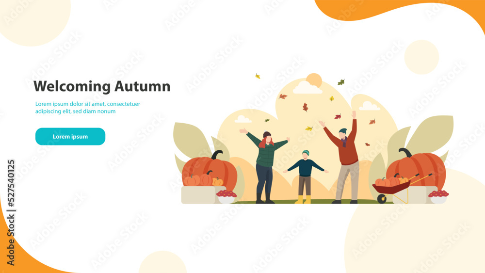 Fototapeta premium Welcoming Autumn