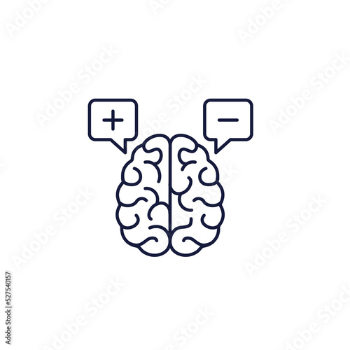 BPD - Borderline Personality Disorder icon showing mental illness design