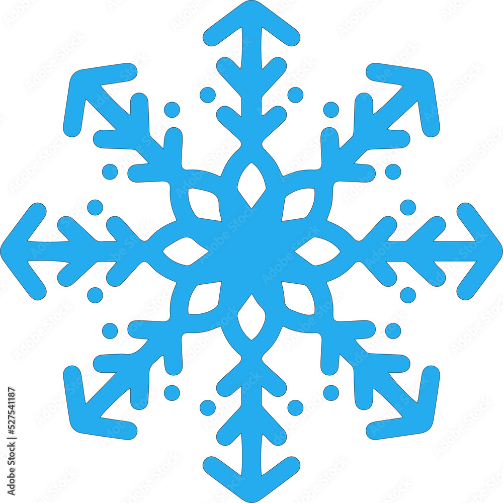 Illustration Snowflake Icon