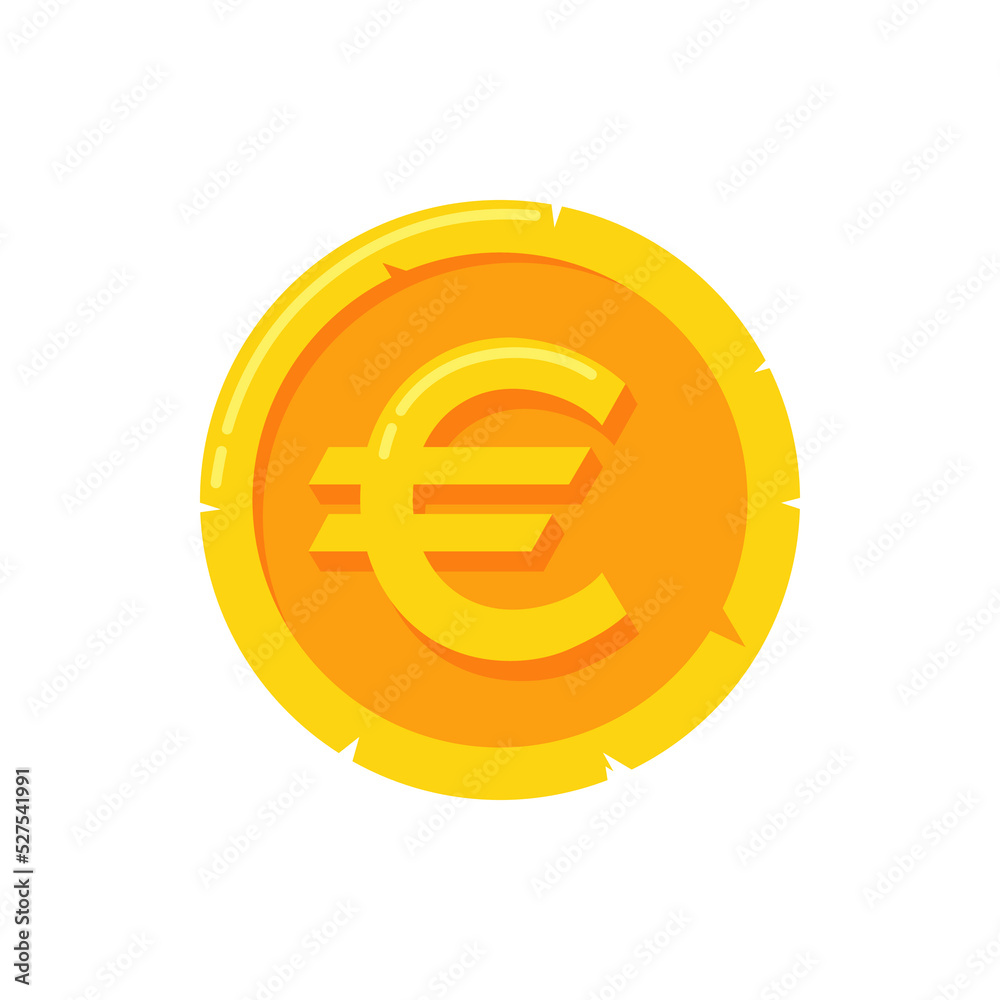 illustration of a euro coins. business or financial illustration vector graphic asset illustration of a euro coins. business or financial illustration vector graphic asset