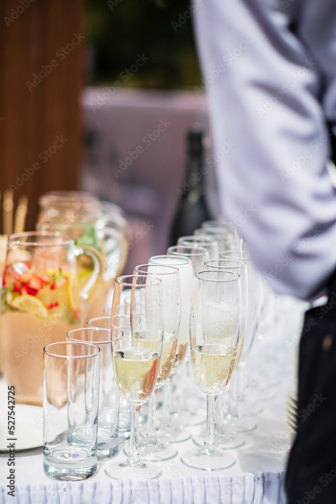 catering drinks on the table catering drinks on the table