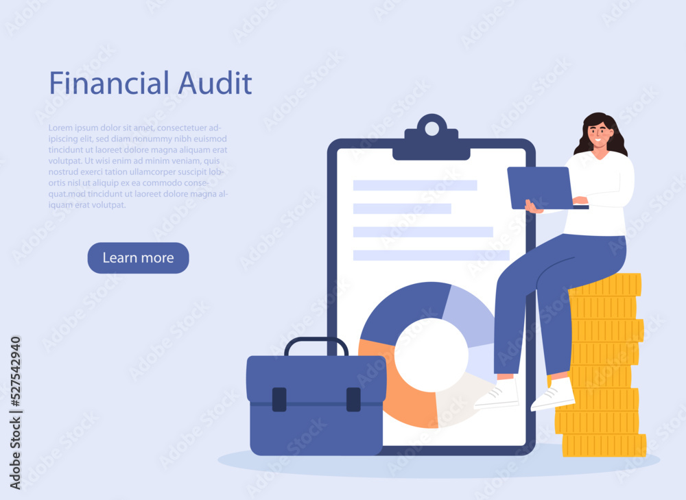 Financial expert concept with woman specialist Financial expert concept with woman specialist