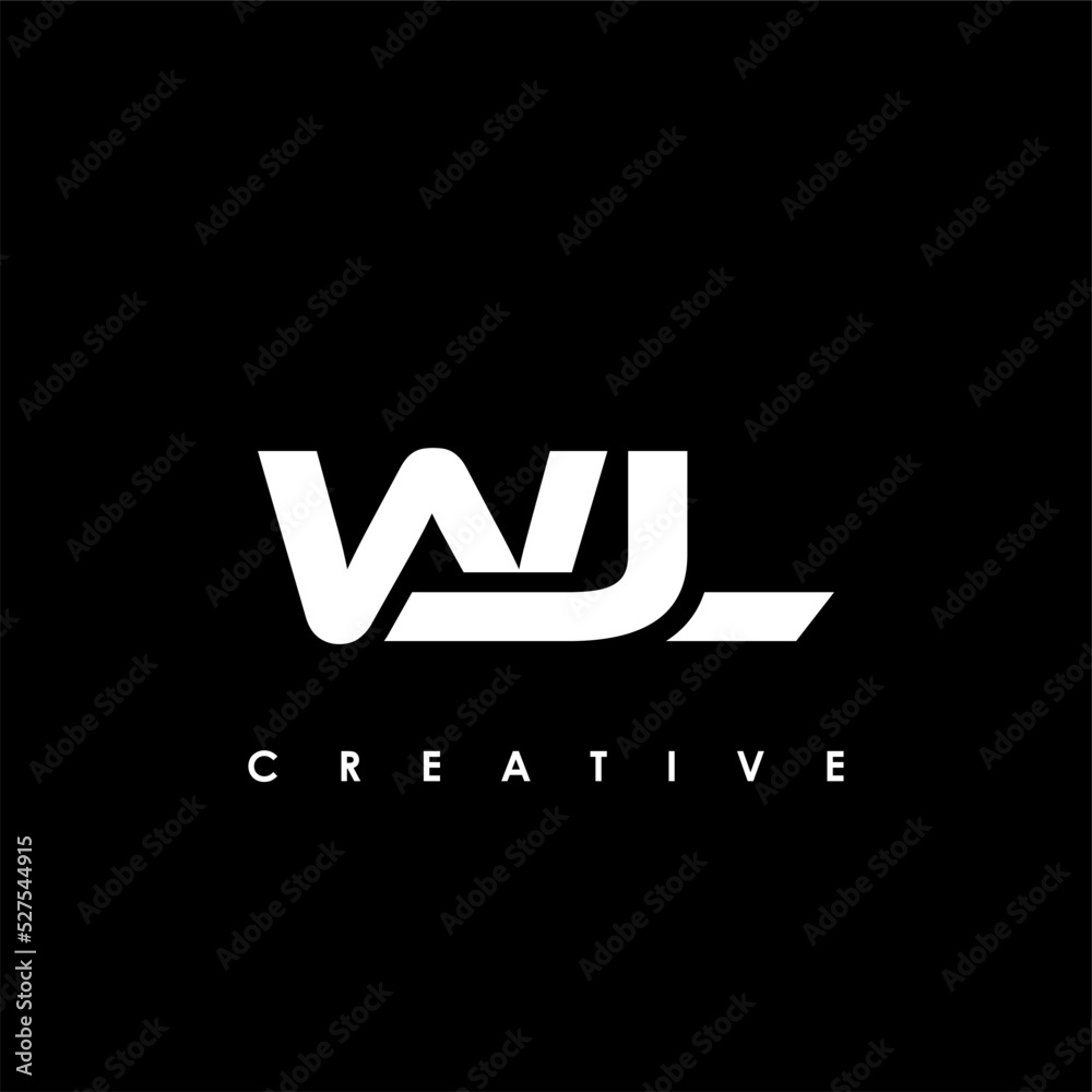 WJL Letter Initial Logo Design Template Vector Illustration