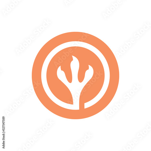 Free Download Animal claw logo design, chicken claw icon, bird claw symbol - vector - GFXLoad