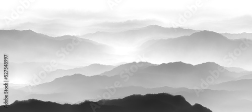 Fototapeta Naklejka Na Ścianę i Meble -  misty mountain landscape