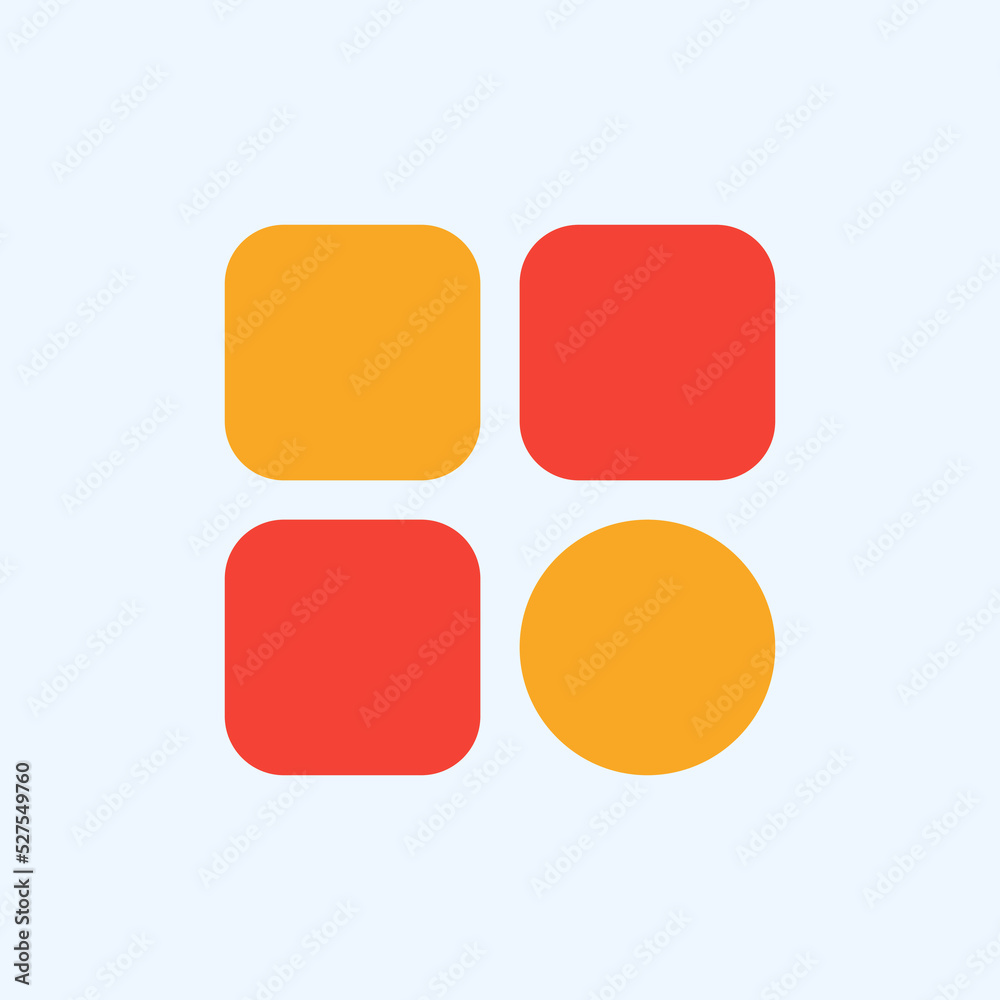 Open menu icon in flat style about user interface, use for website mobile app presentation