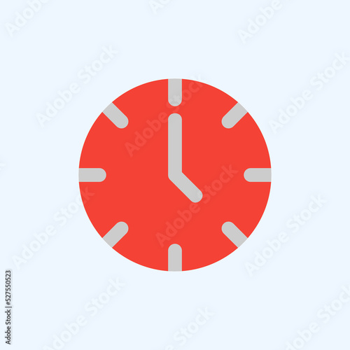 Time icon in flat style about user interface, use for website mobile app presentation