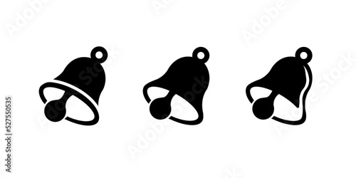 Vector Alarm bell logo icon template vector illustration design