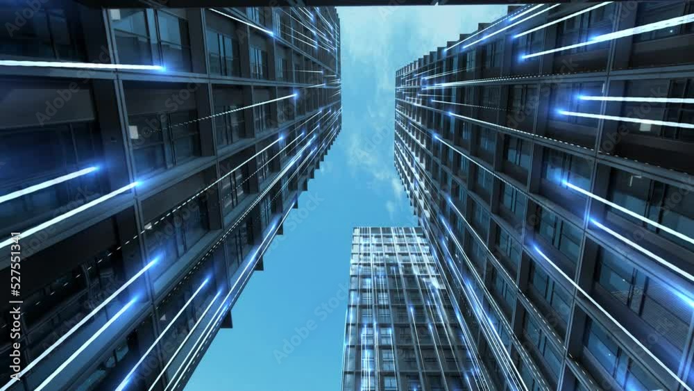 Smart city and communication network concept