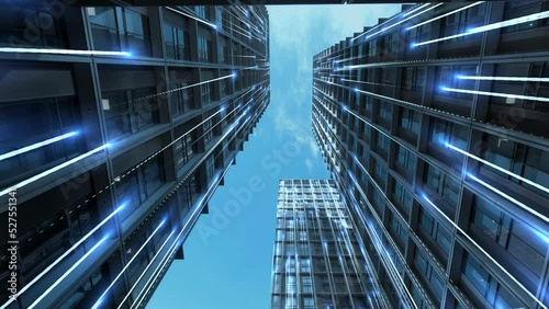 Smart city and communication network concept