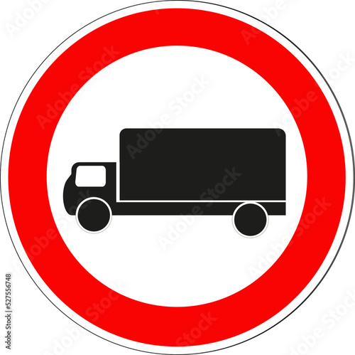 Panneau, Interdit aux poids lourds