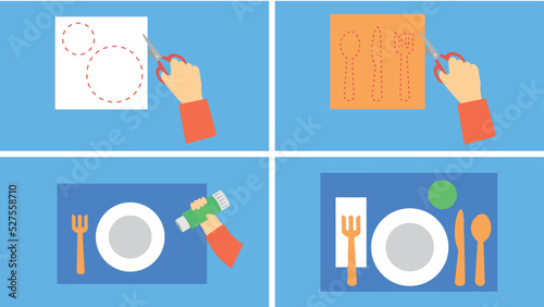 blank for cutting plates and cutlery