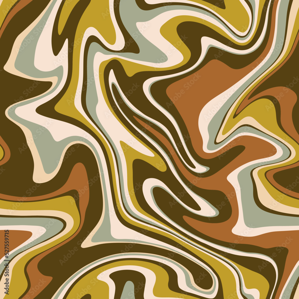Abstract weaves seamless vector pattern. 60’s, 70’s style hippie background with waves, psychedelic groovy texture. Perfect for textile, wallpaper or print design. Abstract weaves seamless vector pattern. 60’s, 70’s style hippie background with waves, psychedelic groovy texture. Perfect for textile, wallpaper or print design.
