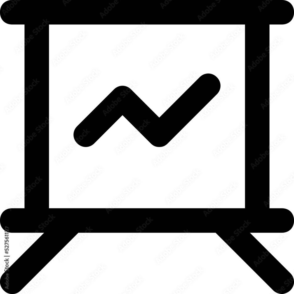 Graphic Presentation Vector Icon Graphic Presentation Vector Icon