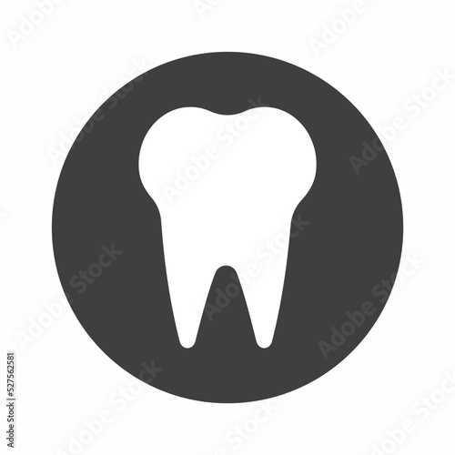 Dental logo Template vector illustration icon design tooth icon isolated on white. Tooth icon vector