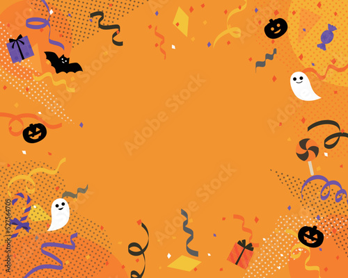 ハロウィン　背景フレーム