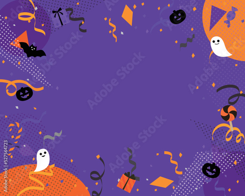 ハロウィン　背景フレーム