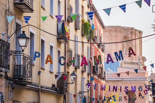 Cityscape of Lavapies (Madrid, Spain) photo