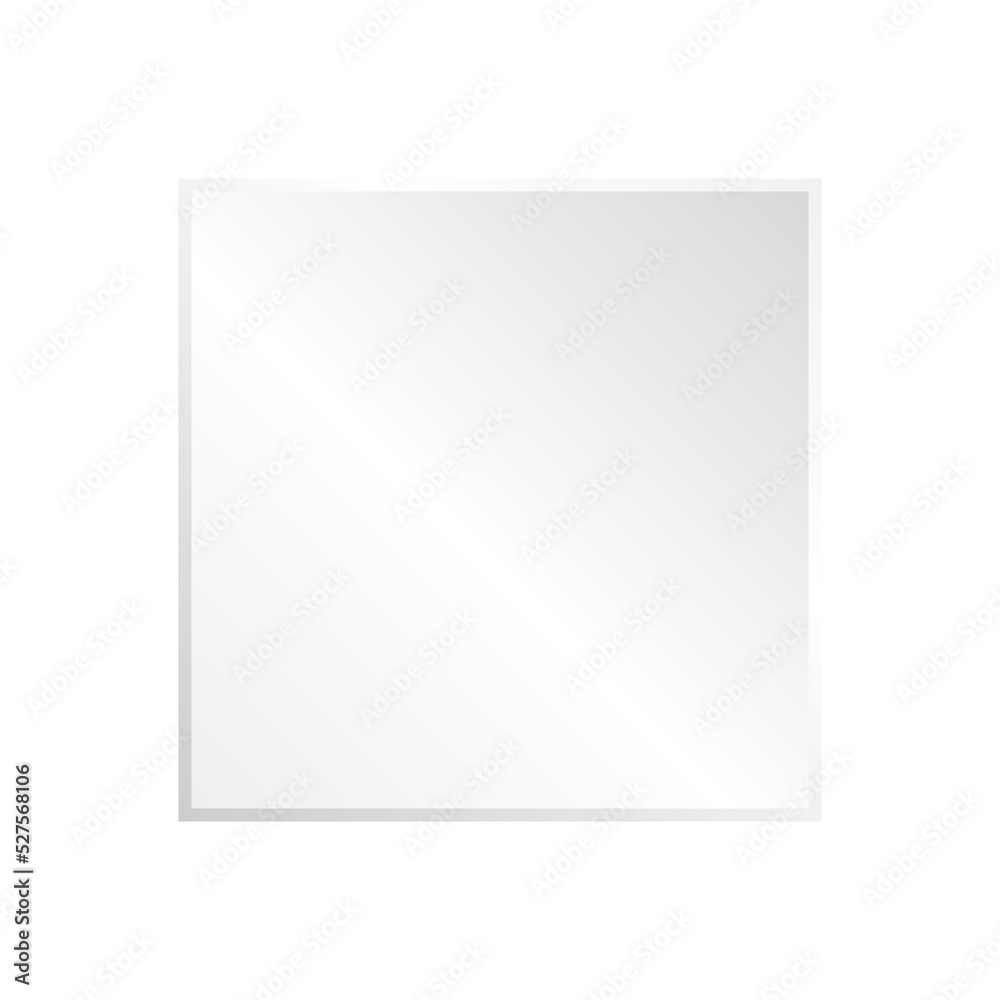 simple 3D geometric white shape board or frame with the square can be put text or product on frame simple 3D geometric white shape board or frame with the square can be put text or product on frame
