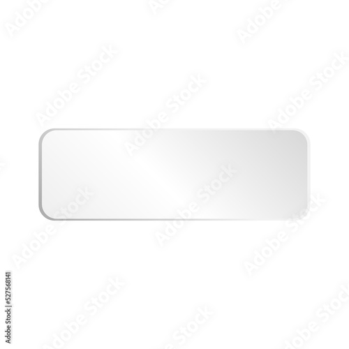 simple 3D geometric white shape board or frame with the square can be put text or product on frame