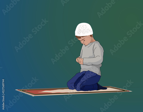 Boy in worship
